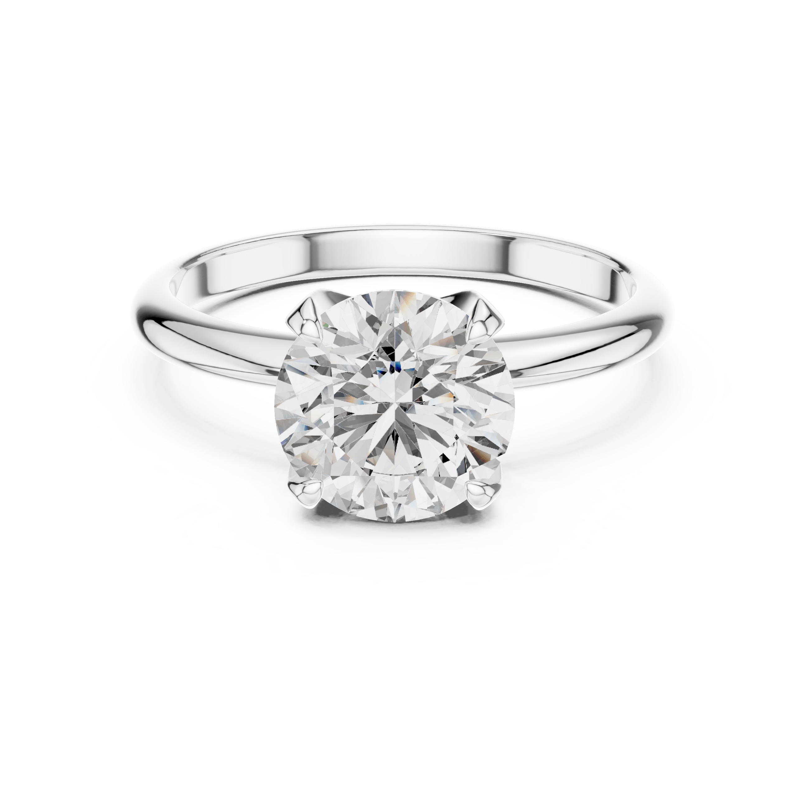 1.5 CT Round Lab Grown Engagement Ring - Carat Elara