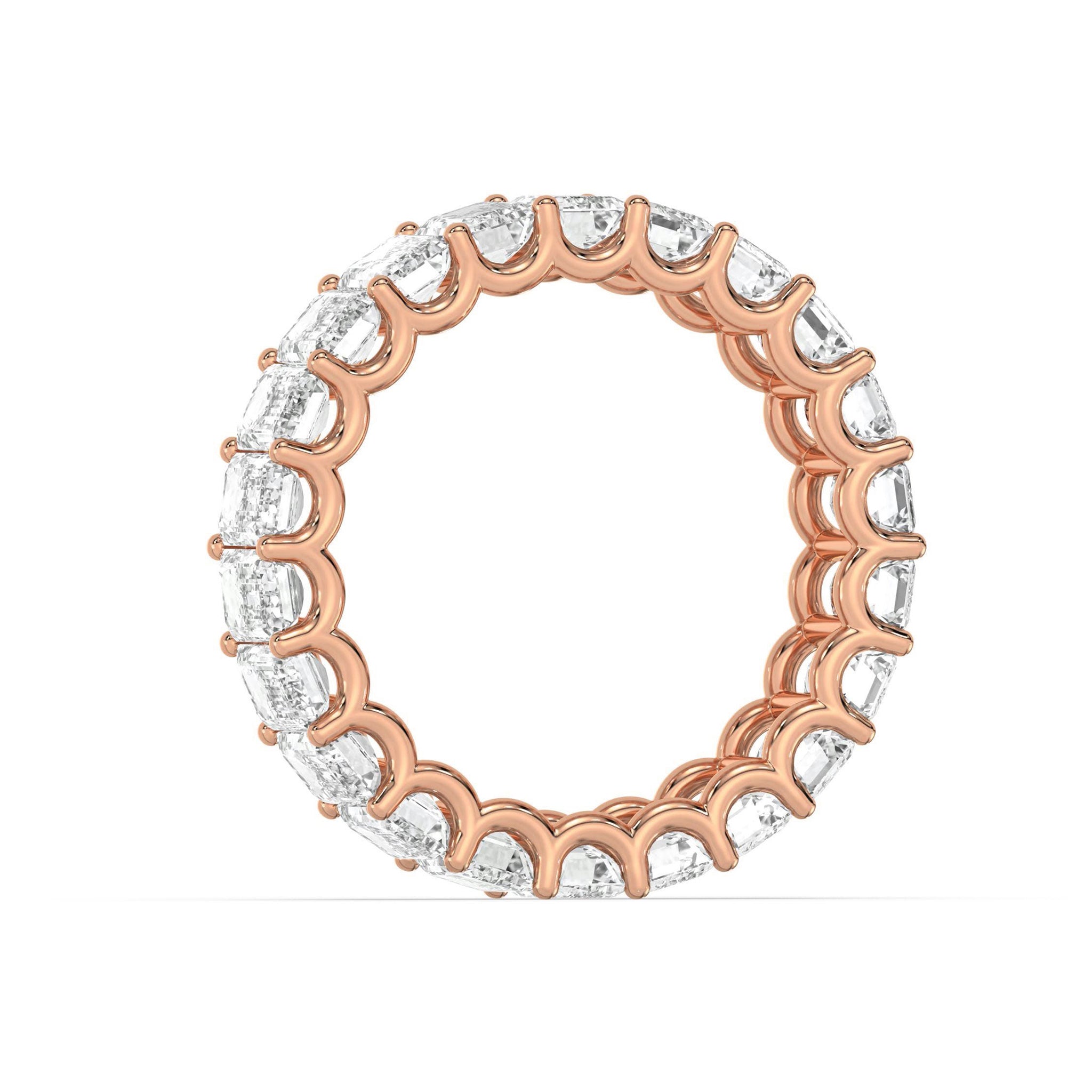 Emerald Cut Diamond Eternity Wedding Ring - Carat Elara