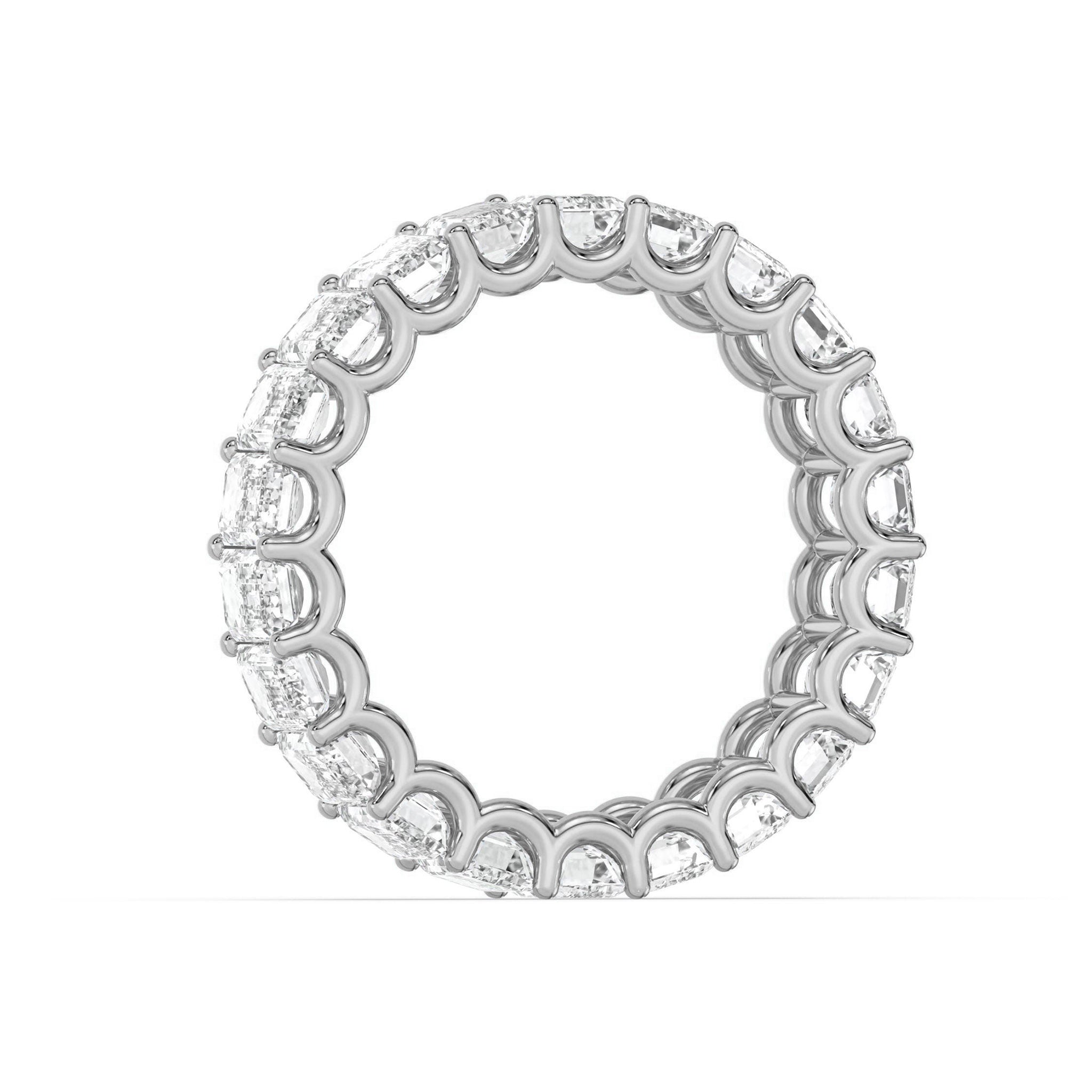 Emerald Cut Diamond Eternity Wedding Ring - Carat Elara