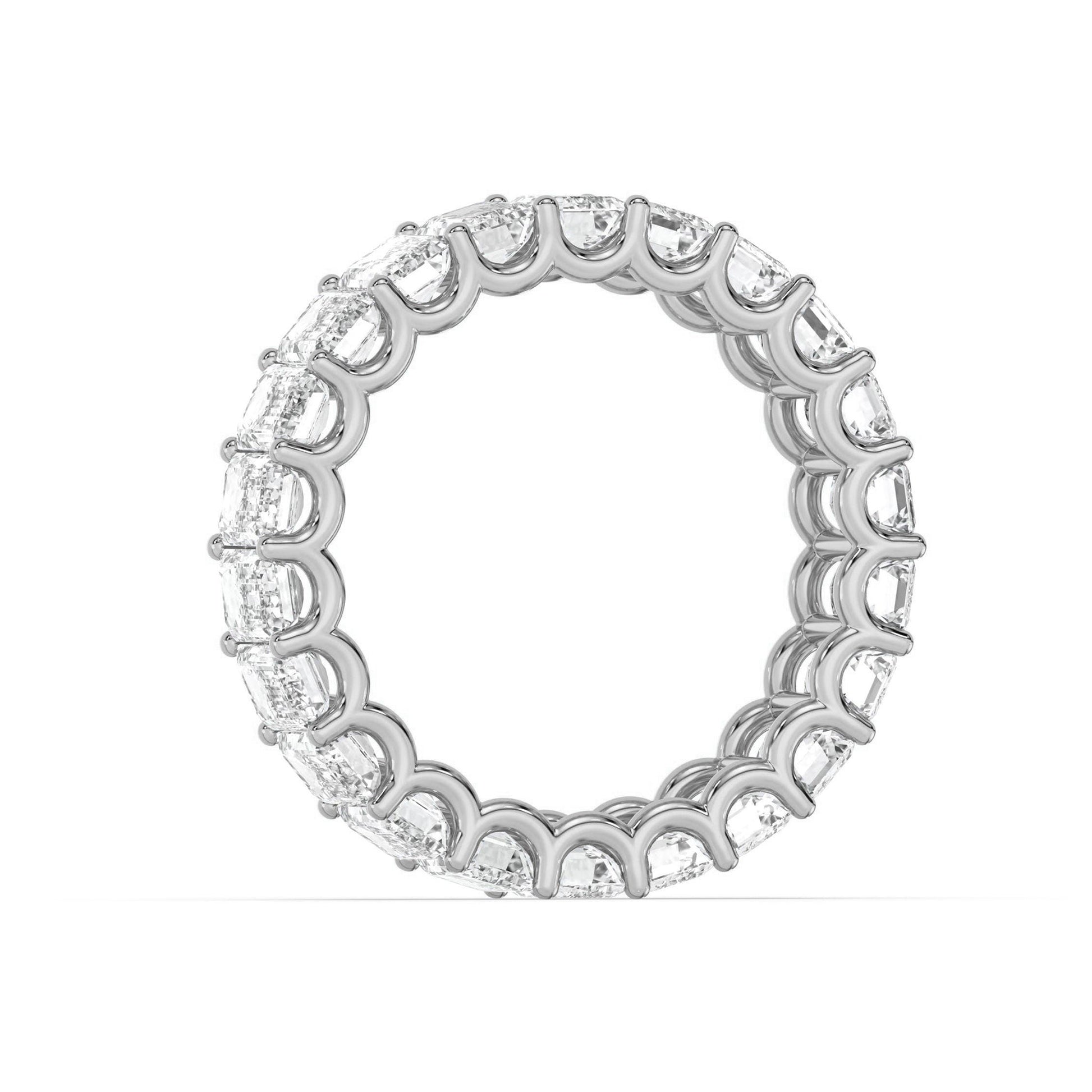 Emerald Cut Diamond Eternity Wedding Ring - Carat Elara