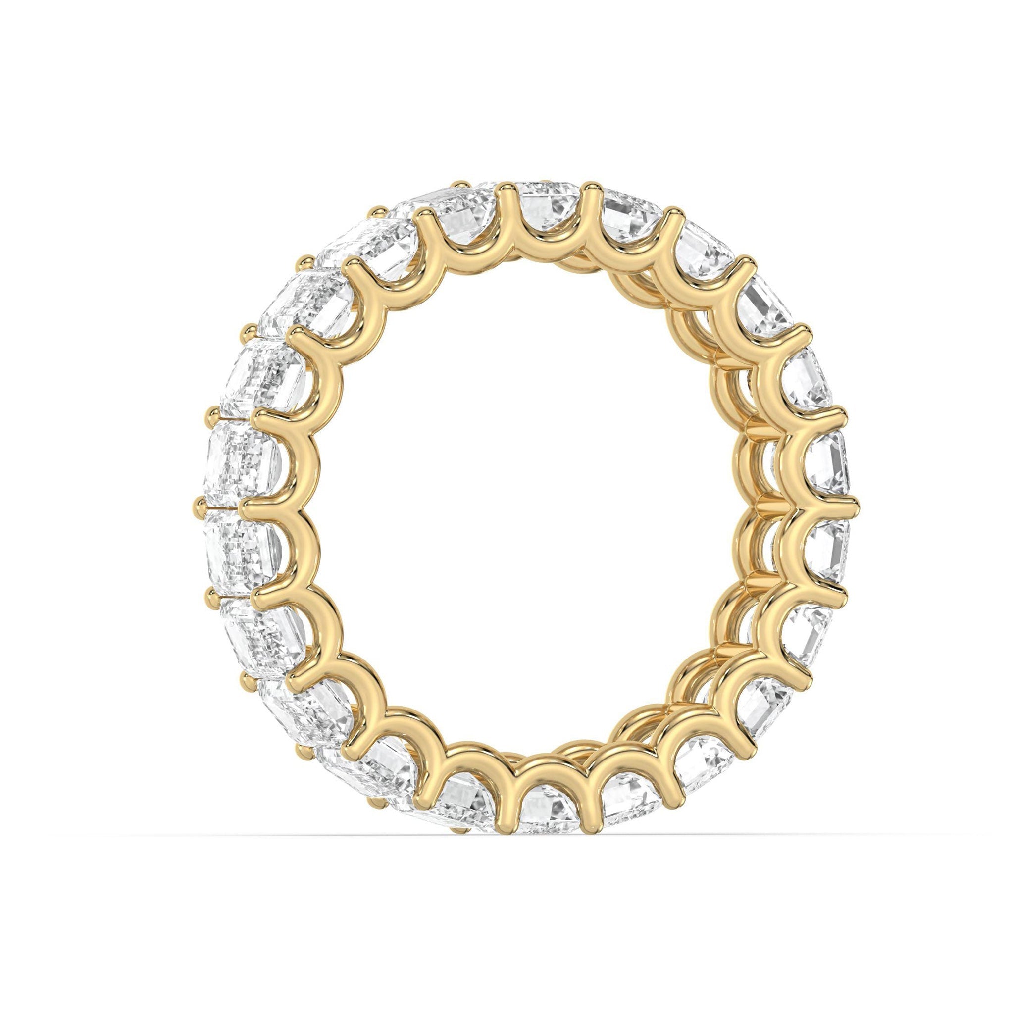 Emerald Cut Diamond Eternity Wedding Ring - Carat Elara