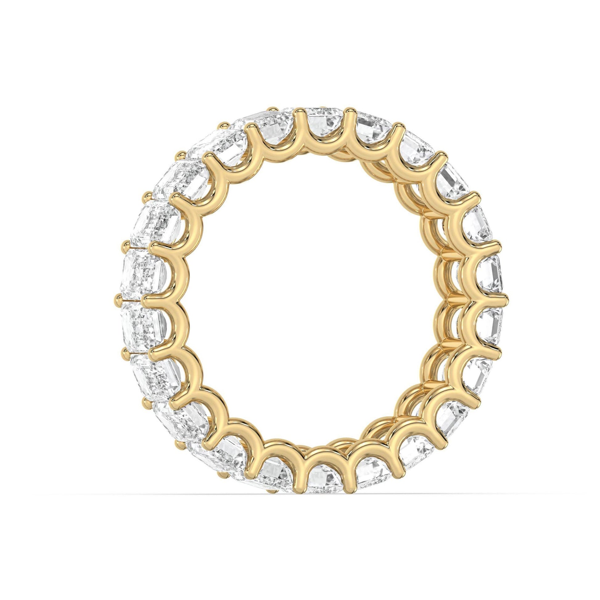 Emerald Cut Diamond Eternity Wedding Ring - Carat Elara