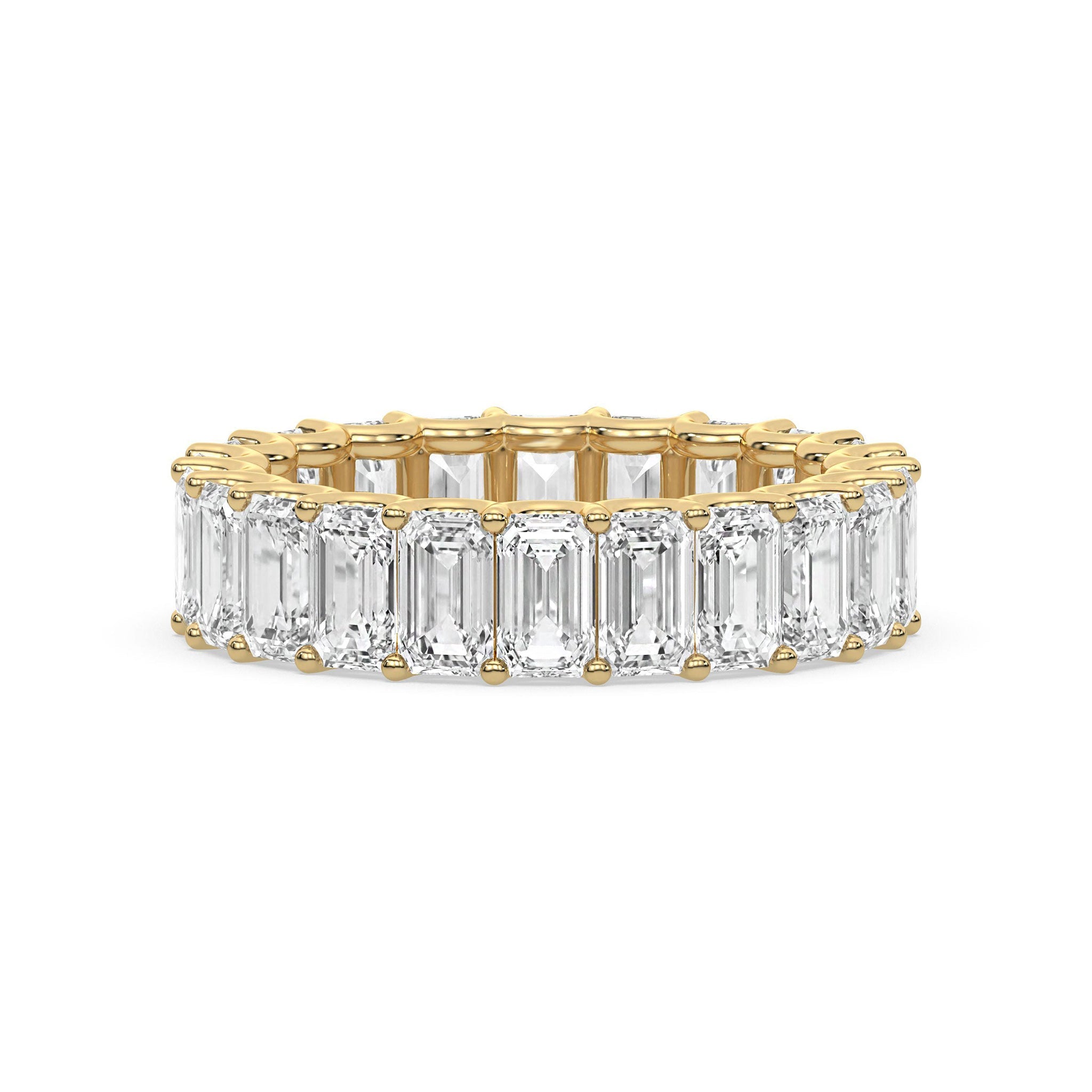 Emerald Cut Diamond Eternity Wedding Ring - Carat Elara