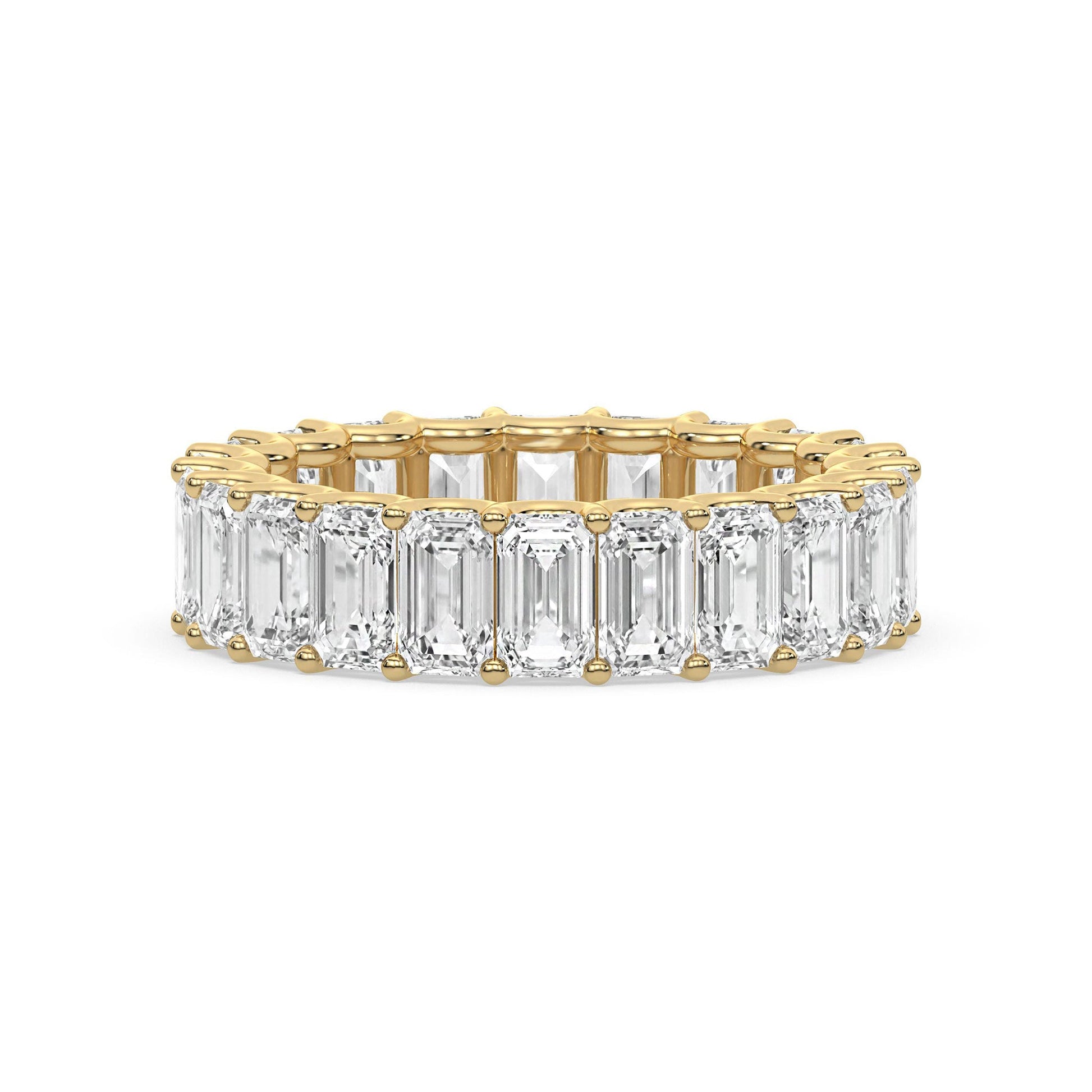 Emerald Cut Diamond Eternity Wedding Ring - Carat Elara