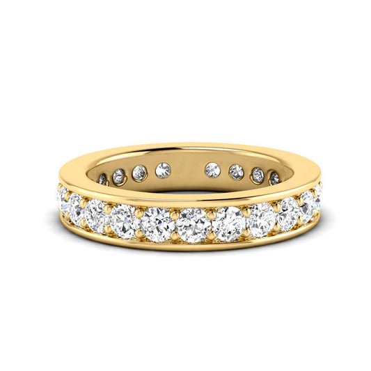 Channel Set Round Mens Diamond Wedding Band - Carat Elara