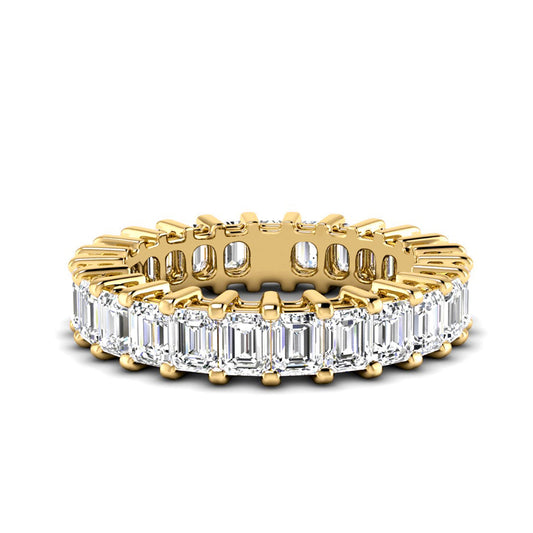 Emerald Cut Moissanite Eternity Band - Carat Elara