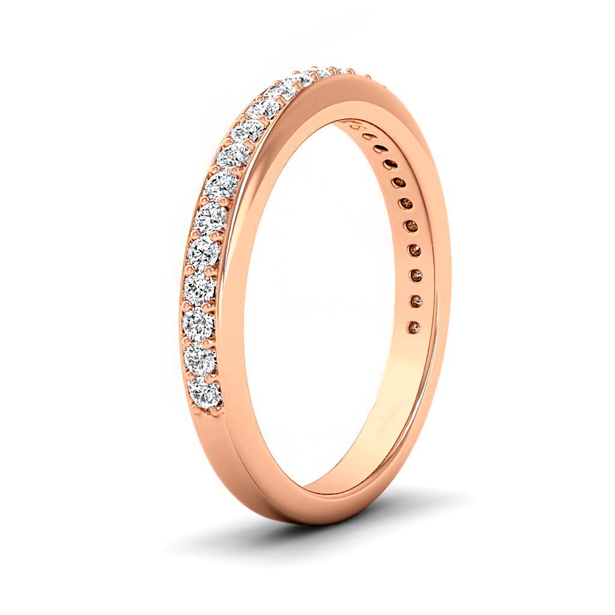 Round Moissanite Eternity Band 1.5 MM - Carat Elara