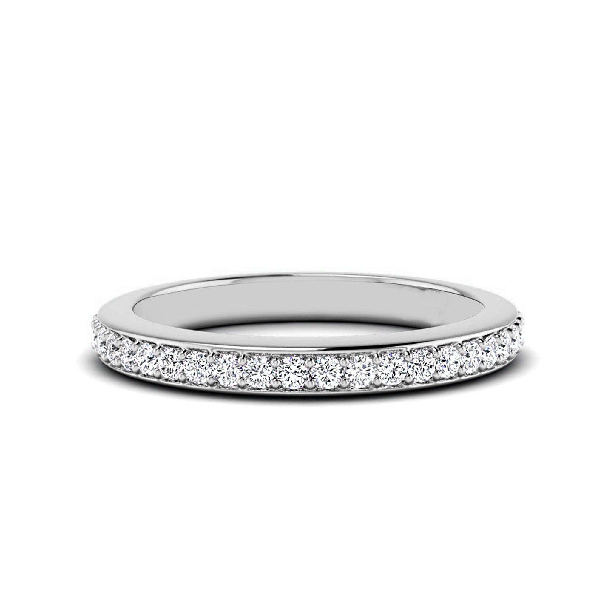 Round Moissanite Eternity Band 1.5 MM - Carat Elara