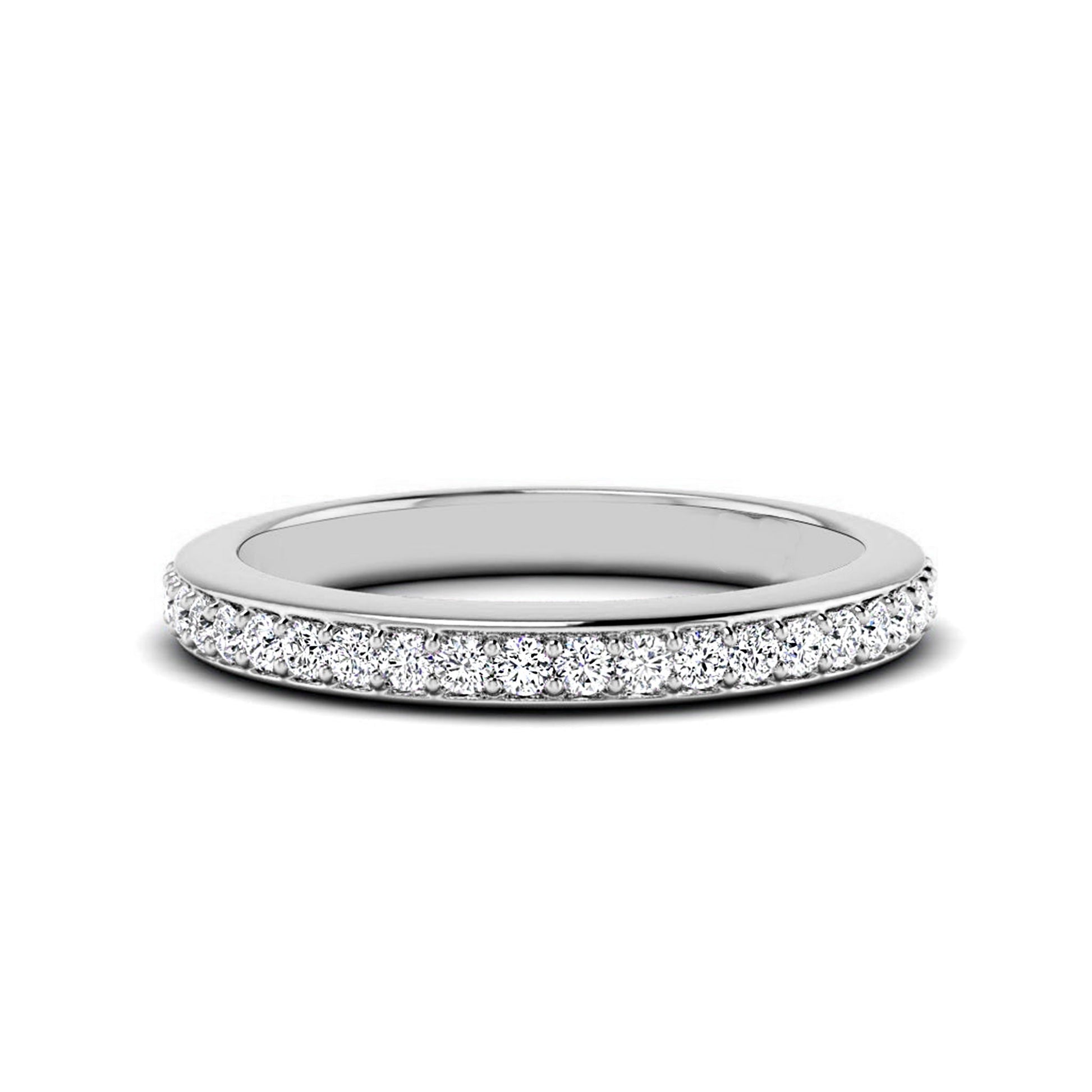 Round Moissanite Eternity Band 1.5 MM - Carat Elara