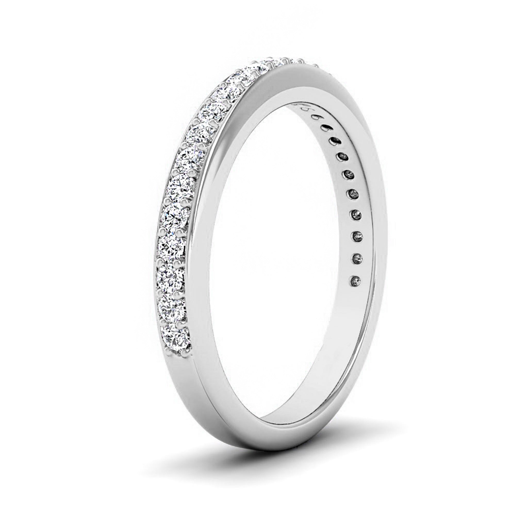 Round Moissanite Eternity Band 1.5 MM - Carat Elara